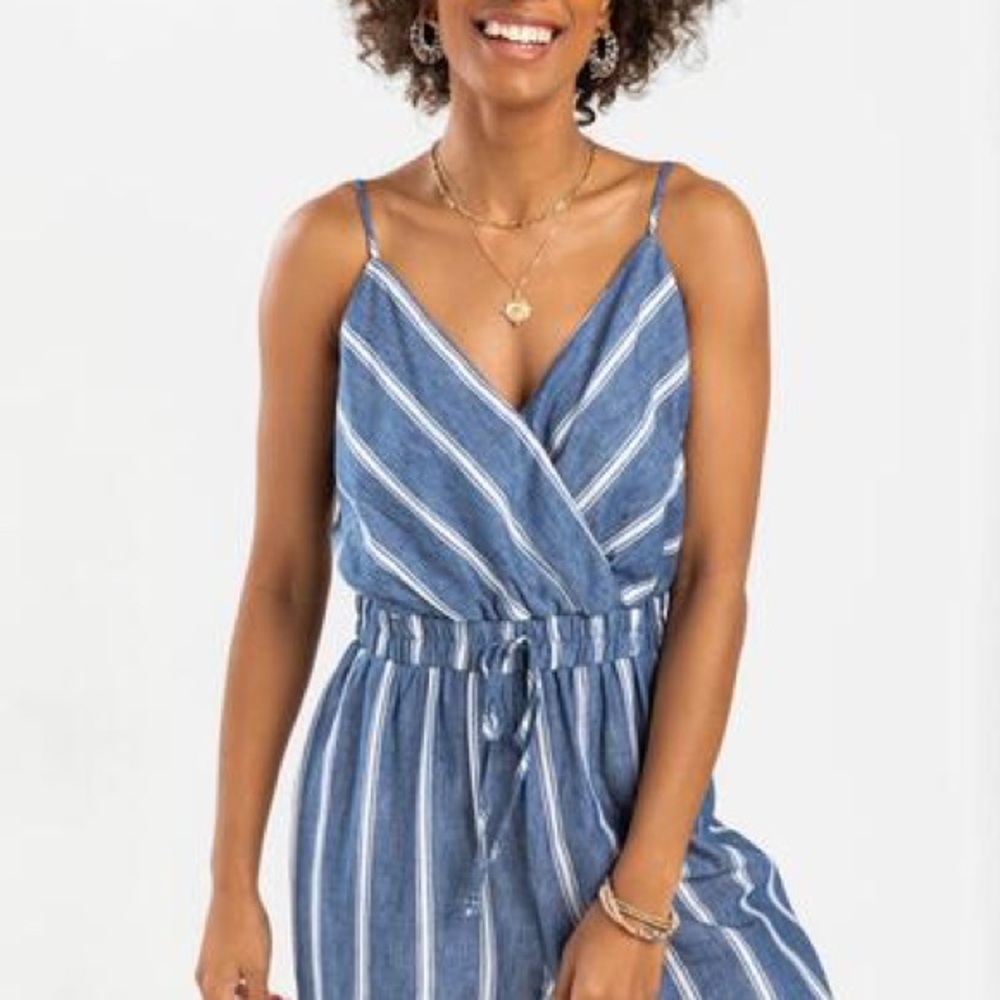 NWT striped jumpsuit